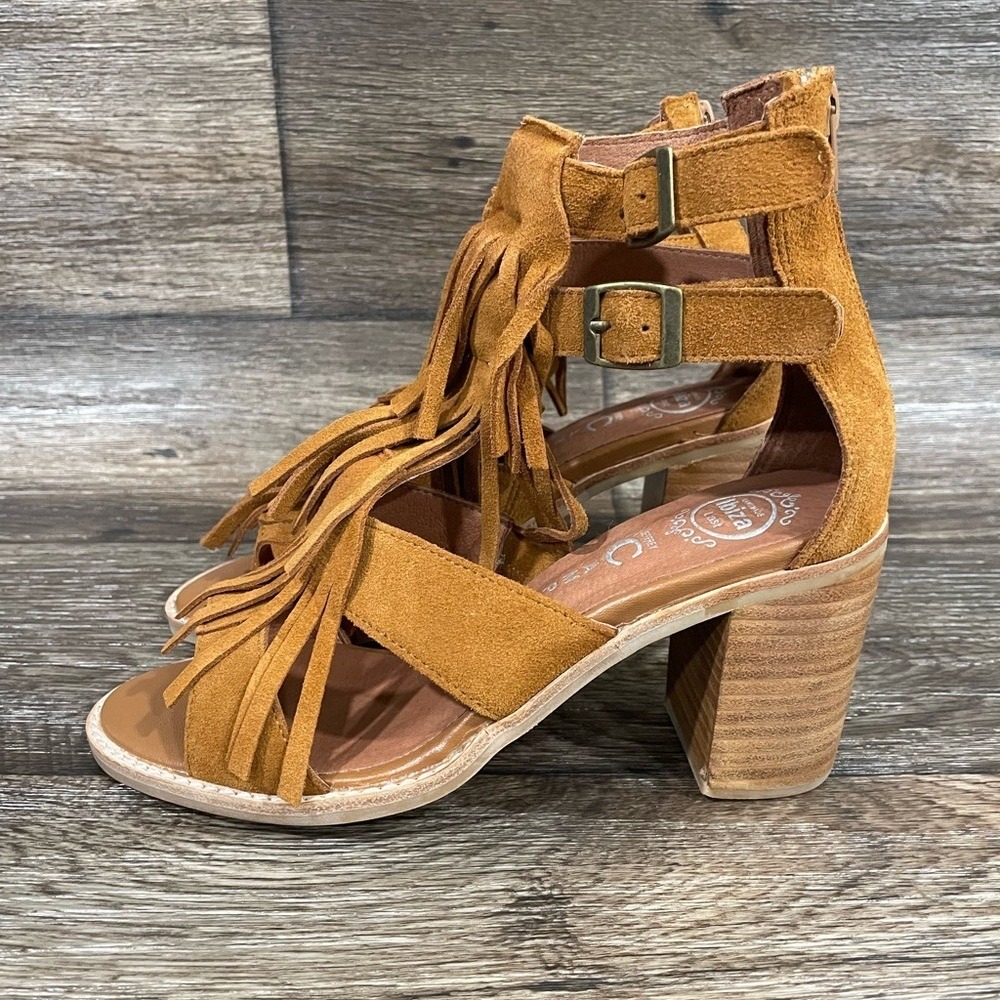 Jeffrey Campbell- Dodge fringe heels Sz 8